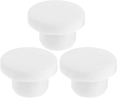 Universele Aftapplug - Vrieskist Lekstop - Apparaat Afdichting - Waterdichte Rubberen Stop - 2.4 x 2.4 x 1.5 cm - Wit