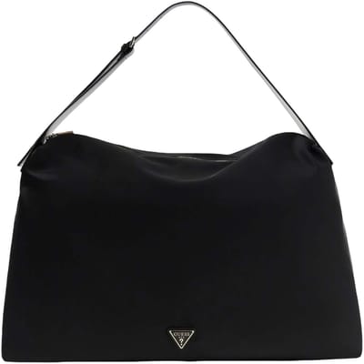 GUESS schoudertas reistas Follie Oversized Hobo Bag Black zwart