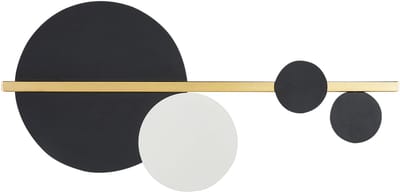 PARITA - Wandlamp - Zwart/Goud - Metaal