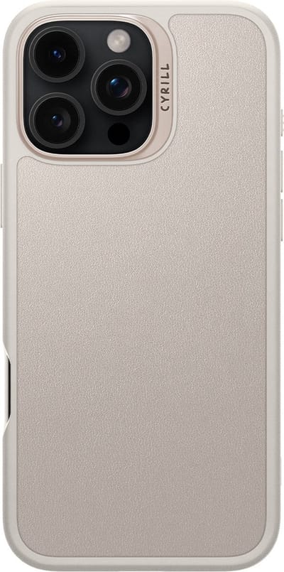 Spigen Cyrill Kajuk Mag Hoesje Geschikt voor Apple iPhone 16 Pro - Back Cover Compatibel met MagSafe - Cream