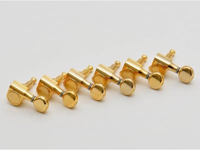 Kluson MK6LG Round Backs Oval 6L Gold - Stemmechaniek voor gitaar