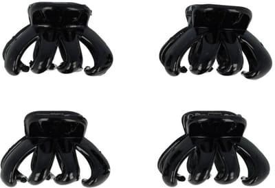 Haarsoires Haarspeld Haarklemmen 2,5cm – Spinmodel – Zwart – Set van 4 - Haarclip Klem - Hair Claw - voor Opsteken Haar - Hair Clip - Decoratieve Haaraccessoire