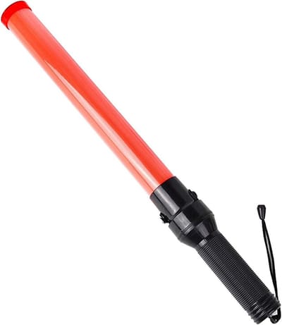 Verkeersstaf LED - Signaalstok Veiligheid - Verkeer Regelen - Oplaadbaar Waterdicht - 54 cm - Oranje