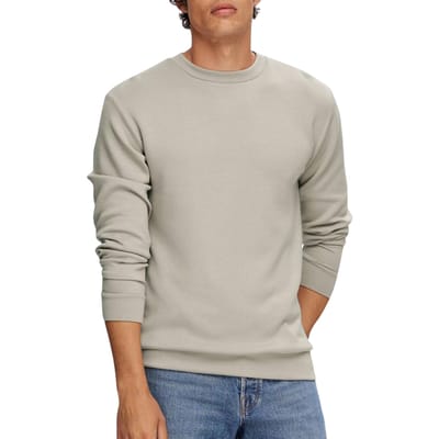 Regular fit sweatshirt van viscosemix, model 'EMANUEL'
