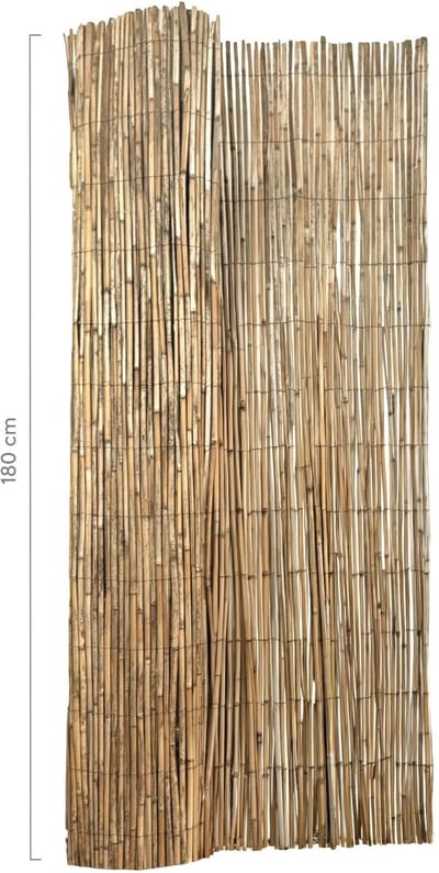 Masters of Bamboo® Gespleten Rietmat Splitta - 500 x 180 cm - Natuurlijke schutting op rol - Tuinafscheiding van Riet