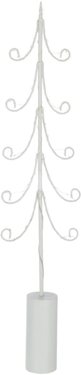 J-Line decoratie Boom Cilindervoet - ijzer - wit - large - LED