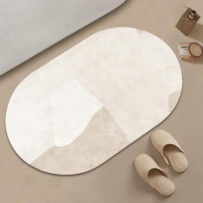 Eenvoudige Japanse Wabi-Sabi Badkamer Diatomeeënaarde Mat Badkamer Bad Water Absorberend Antislip Voetkleed 40 * 60Cm