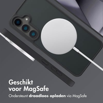 imoshion Hoesje - Geschikt voor Samsung Galaxy S24 Plus - Color Guard Backcover met Magnetische Ring - Zwart