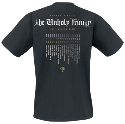 Behemoth T-shirt - The Unholy Trinity - The Unholy Trinity Tour 2025 - S tot XXL - voor Mannen - zwart