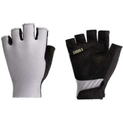 BBB Cycling AirSupport Fietshandschoen Zomer - Ventilerende Wielren en MTB Handschoenen - Padded Korte Vinger Handschoen - Grijs - Maat M - BBW-65