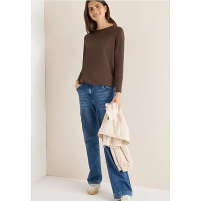 Shirt in effen kleur