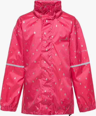 Mountain Peak kinder regenjas - Roze - Met capuchon - Ritssluiting - Maat 110/116