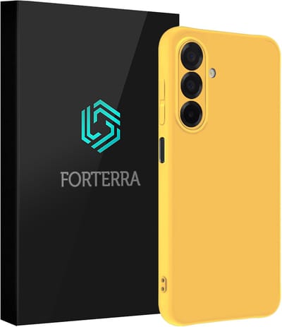 Hoesje Geschikt voor Samsung Galaxy A26 - Sterk & Shockproof - Siliconen Case - Hoes Cover - Geel