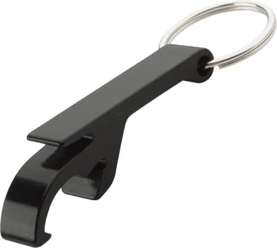 Sleutelhanger Bieropener Sleutelhanger Flesopener Openen Bier - Zwart