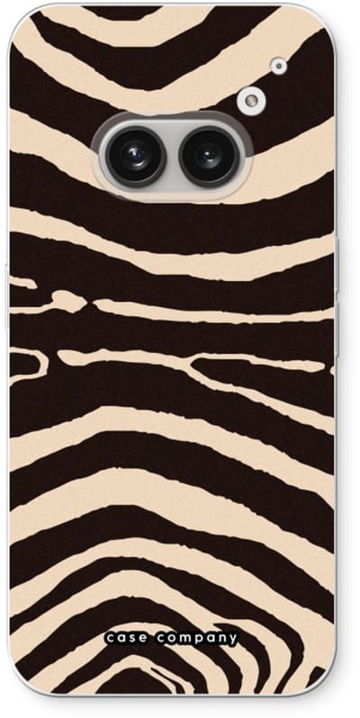 Case Company® - Hoesje geschikt voor Nothing Phone (2a) hoesje - Arizona Zebra - Soft Cover Telefoonhoesje - Bescherming aan alle Kanten en Schermrand