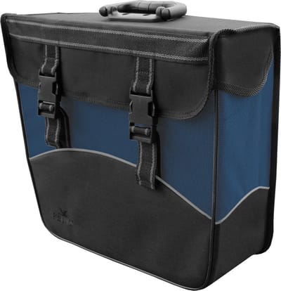 Greenlands - pakaf tas - fietstas - reflecterende bies - 17 Liter - voorgevormd - Links - Zwart ; Blauw