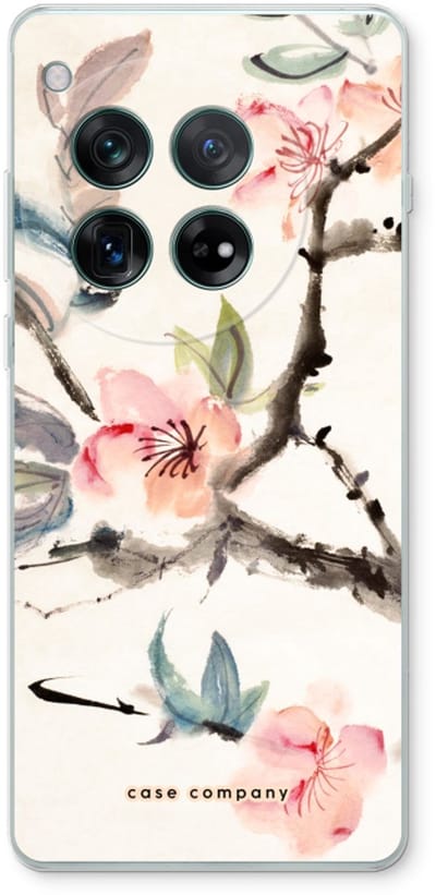 Case Company® - Hoesje geschikt voor OnePlus 12r hoesje - Japanse bloemen - Soft Cover Telefoonhoesje - Bescherming aan alle Kanten en Schermrand