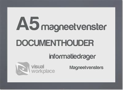 Magneetvensters A5 - Grijs