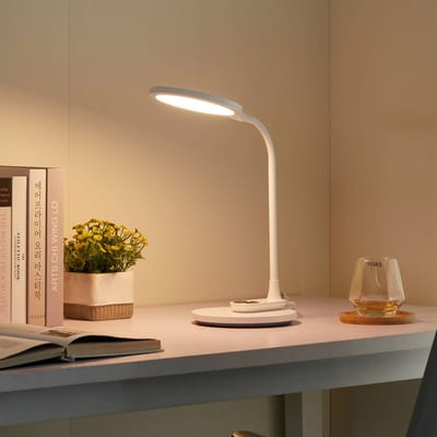 Lindby LED tafellamp Valtaria, wit, CCT, dimbaar