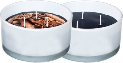 Spaas Geurkaars 3-wiek - Festive Spices - Ø13.8cm - circa 28u - 2 kaarsen