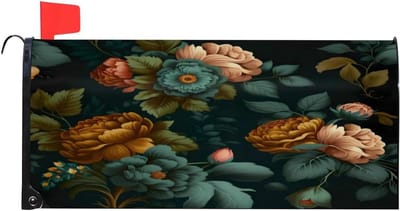 Brievenbushoes Bloemen - Magnetische Decoratie - Buiten Decoratie - Waterdicht Lichtbestendig - Standaard Maat - Vintage Bloemen
