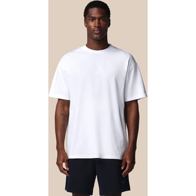 Heren Adapt Katoen Loose Fit T-shirt - Wit