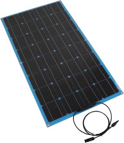 Flexibel Zonnepaneel - Monokristallijn Oplader - Batterij Opladen - Hoge Efficiëntie 150W - 12 Volt - Zwart