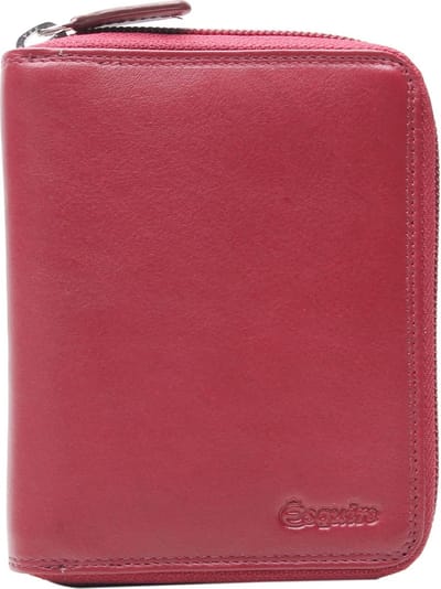 Esquire Portemonnee Duo Zip Around Wallet Red Donkerrood