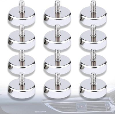 Krachtige neodymium magneten met schroefdraad, 20 mm potmagneet, 14 kg trekkracht, ideaal voor bevestigen en ophangen van objecten