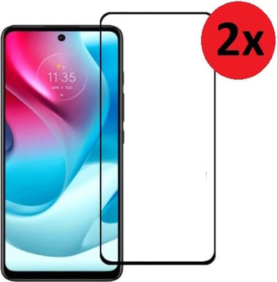 MoDo screenprotector Geschikt voor Motorola Moto E32/ E32s - Full Glas - 2 stuks