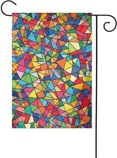Tuin Vlag Decor - Welkom Huis Vlag - Tuin Aankleden - Dubbelzijdig Bedrukt - 30 x 45 Cm - Wit