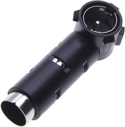 Auto Antenne Adapter - ISO naar DIN - Radio Ontvangst Verbeteren - Fabrieksantenne Omzetten - 20 g - Zwart/Zilver