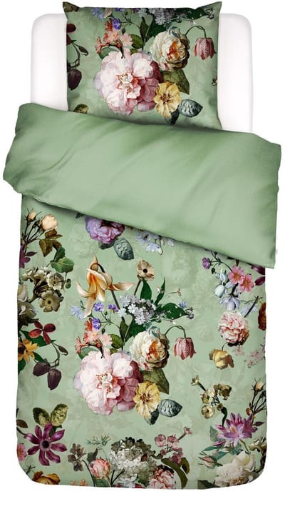 Essenza Fleur Dekbedovertrek Quiet green - Eenpersoons – 140x200/220 cm