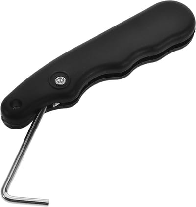 Schaatsspanner - Schoenveter hulp - Schaatsen strikken - Verstelbare spanning - 9.3 cm - Zwart
