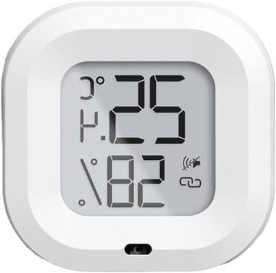 Slimme Sensor Apparaat - Temperatuur Hygrometer - Klimaat Controle - Data Export Functie - 61 Gram - Wit