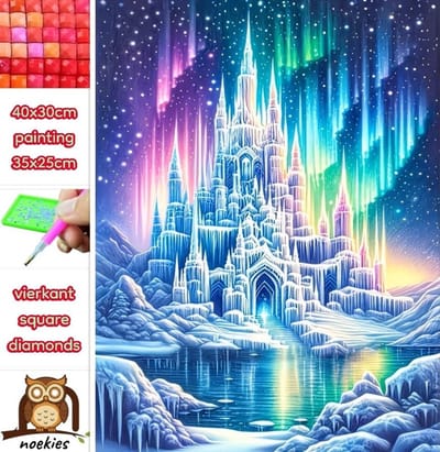 40x30cm Diamond Painting verlicht paleis (vierkant) nr 168
