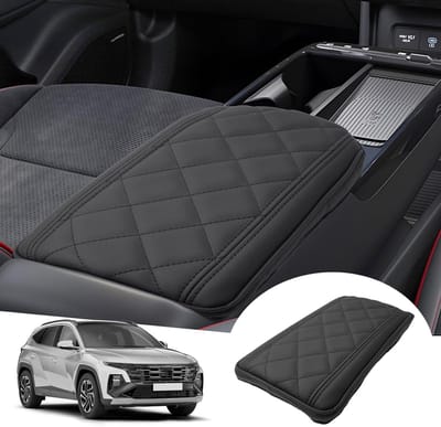 Facelift 2025 Tucson NX4 Center Armrest Cover - Elektronische Automatische Bescherming, Leer Kussen, Verhoogd en Versterkt voor Comfort en Duurzaamheid