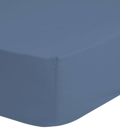 Good Morning hoeslaken effen kleur - Baby 60x120 cm - Blauw - 100% Katoen jersey