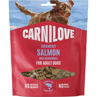 Carnilove Crunchy Snack - Zalm & Blauwe bessen (200gr) - krokante honden beloning