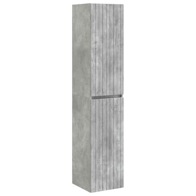 vidaXL - Wandgemonteerde - Badkamerkast - Betongrijs - 33 - x - 34,5 - x - 160 - cm