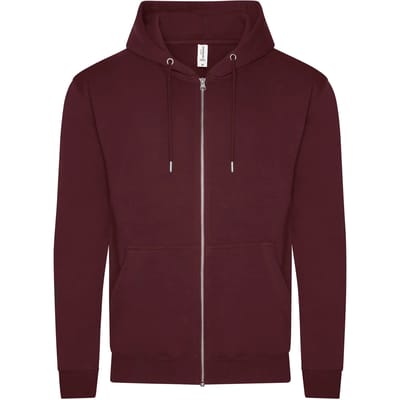 Duurzame hoodie met ritssluiting Just Hoods Organic