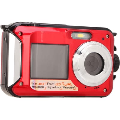 Full HD 2.7K 48MP 10ft Waterbestendige Onderwater Digitale Camera 16x Digitale Zoom Voor Achter Dubbel rood