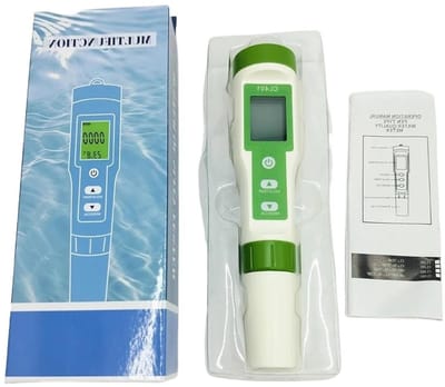 Water Tester, 4-in-1 Free Chlorine Tester Pen Portable Chlorine Meter Measurement CL H2 ORP Temp Residual Chlorine Monitoring