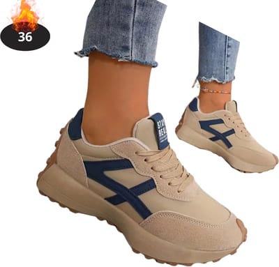 Livano Schoenen Dames - Sneakers - Comfortabel - Sportief - Casual - Volwassen - Khaki - Maat 36