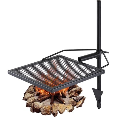 Auto Grille 41x41cm Zwart - Staal, 6 kg Draagvermogen en Inclusief Draagtas - Voor Auto Styling, Tuning en Vervanging
