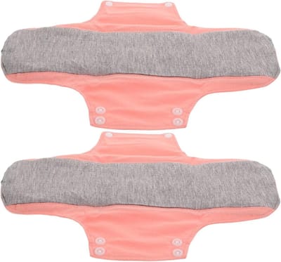 Herbruikbare Inlegkruisjes - Wasbare Pads - Postpartum Herstel - Meervoudige Absorptie - 2 Stuks - Roze