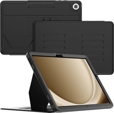 Tablet Hoes Geschikt Voor Samsung Galaxy A9 Plus Zwart - Galaxy A9 plus hoes met Multi-Angle Magnetic Stand, Auto Sleep/Wake - Extra Stevig - Schokbestendig