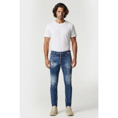 Dsquared2 Jeans 5 Pockets Blue Size: W48 | Slim Outlet | Heren | Blauw