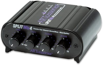 ART SplitMix 4 4-kanaal Mono mixer/Splitter - Kleine mixers