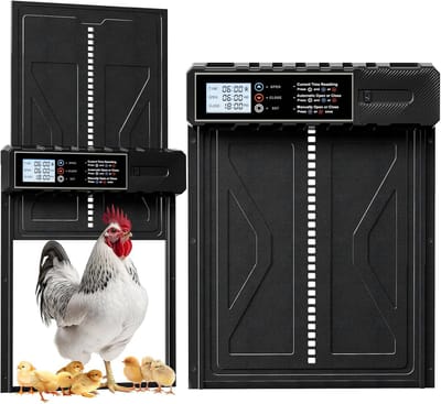 Automatische Kippenhokdeur - Automatische Kippendeur - Elektrische Kippenklep - Met Timer- En Handmatige Modus